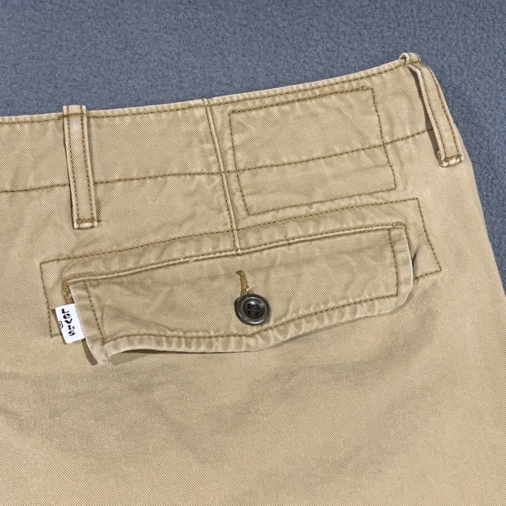 Levi Strauss Mens‎ Cargo Pants Khaki Tan Cotton Straight Leg 12462-0010 W38 L32